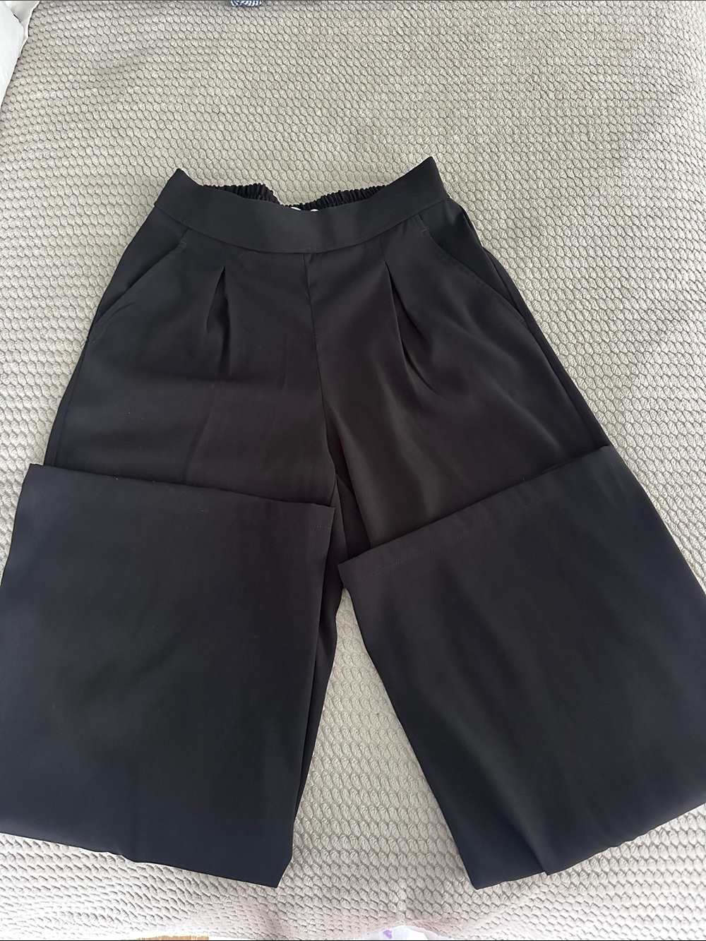 Like new Max Studio High-Rise Black Wide-Leg Palazzo Pants